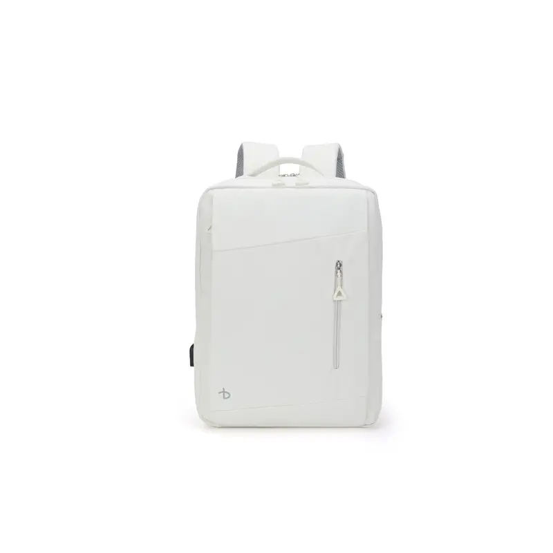 BE SMART Minimalist Lightweight High-Tech 16.5" h x 11.8" l x 4.7" w Laptop Backpack for Adults, USB Port, Waterproof, Multi-Compartment, Adjustable Buckle, Double Zipper, Clean Look, Padded Adjustable Shoulder Strap, Rucksack for Office & Business Travel