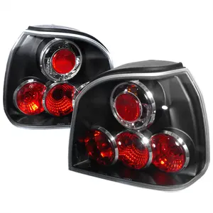 1993-1998 Volkswagen Golf Mk3 Tail Lights (Matte Black Housing/Clear Lens)