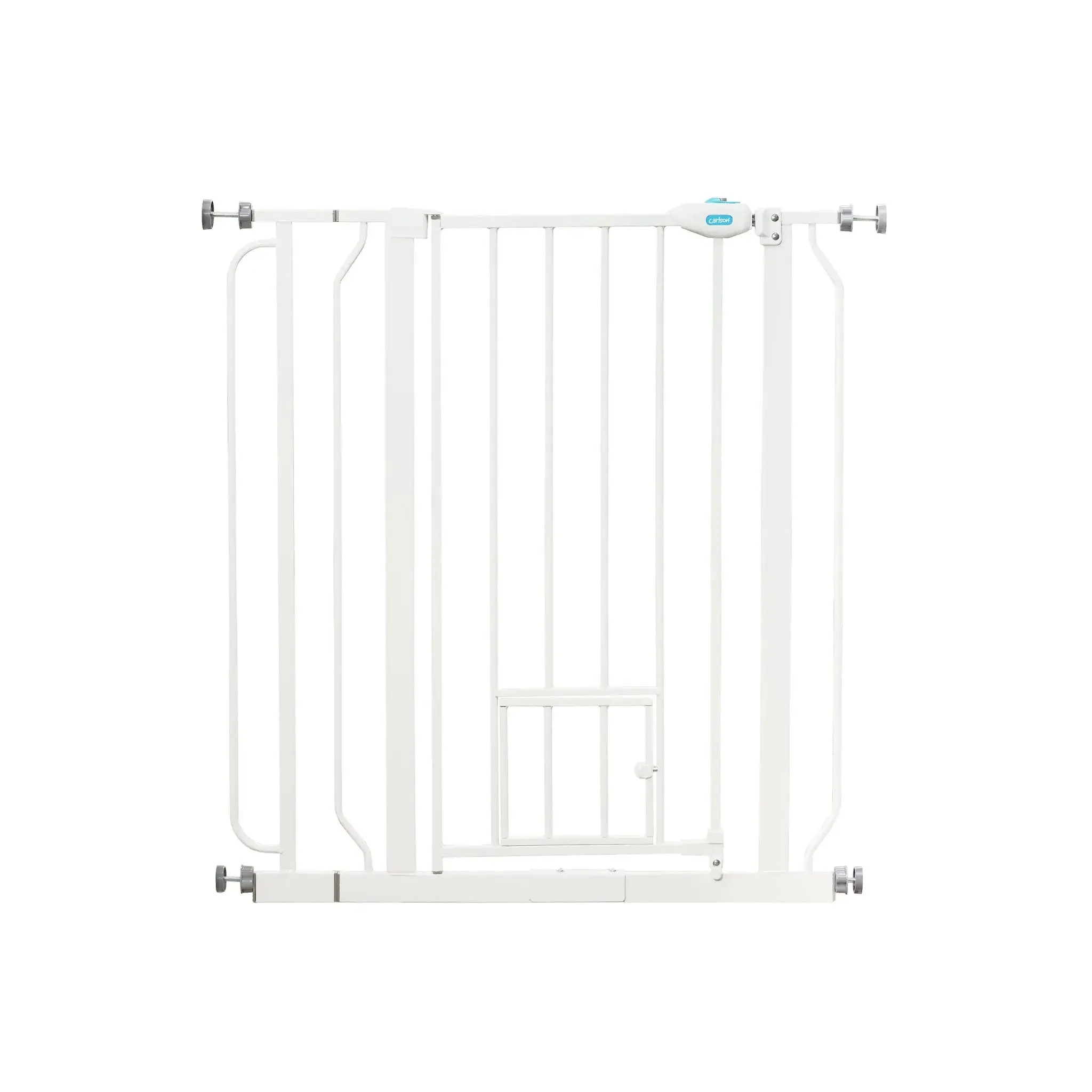 36" Extra Tall Walk-Thru Pet Gate - White