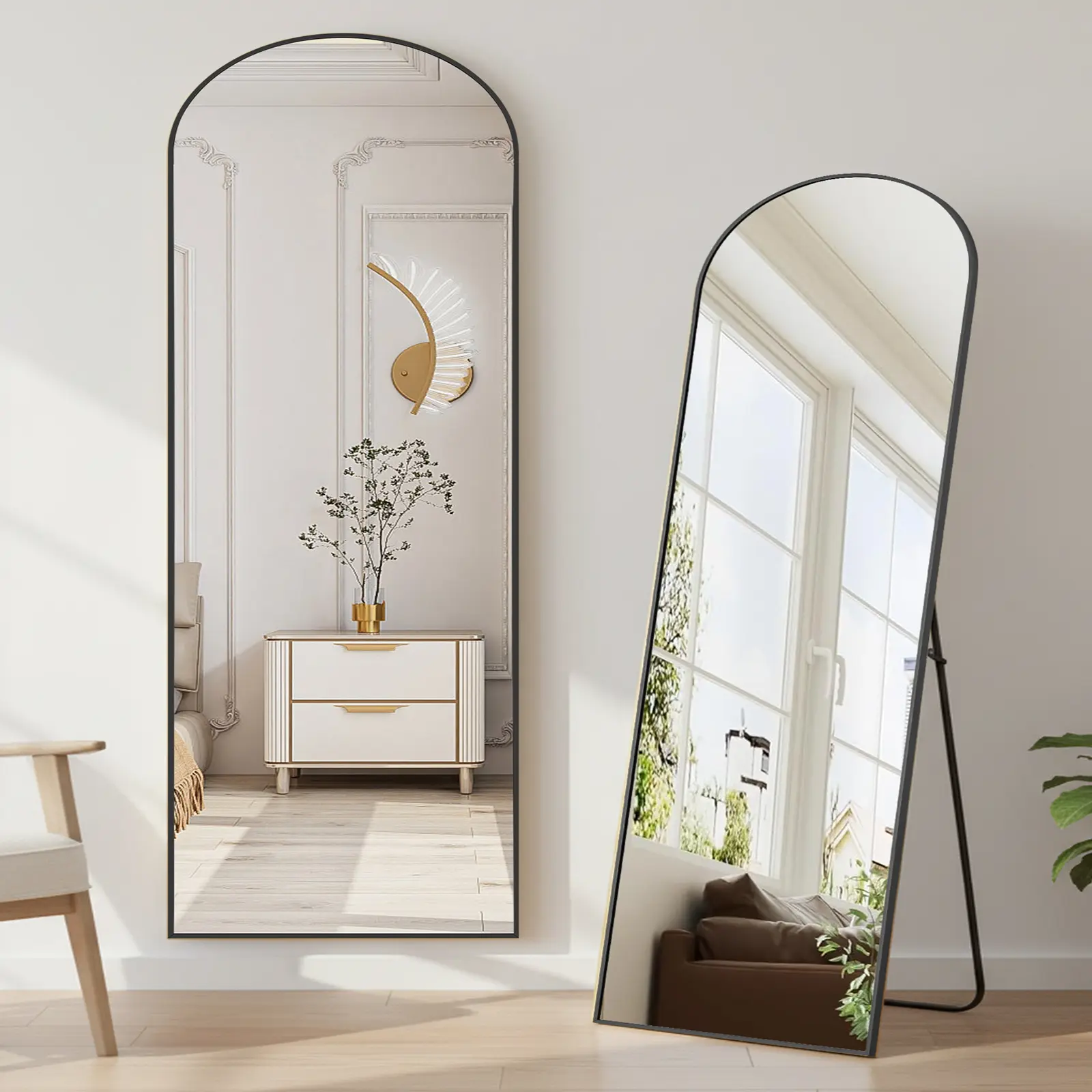 Black-Arched-19×58 Inch