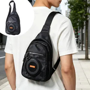 Portable Bluetooth Speaker Chest Bag, Waterproof Outdoor Music Backpack with Bass Boost, for Hiking Beach Camping Party gifts