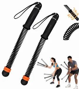 New Upgrade Weighted Cordless Battle Ropes – Quiet Ropeless Training Rope Fitness Equipment for Home Gym, Portable Exercise Battle Rope for Women & Men, Indoor & Outdoor Workouts