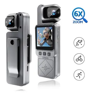 180° Rotatable Video Camera,1080P HD Action Camera with 1.35 Inch Screen,6x Digital Zoom,USB Rechargeable,Video&Video Blog,Portable Sport DV,Handheld Camera Recorder,Streaming Camera