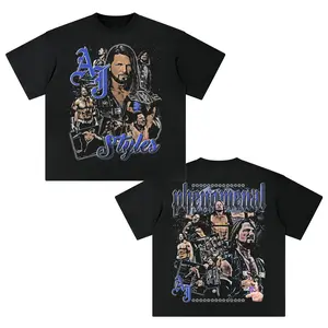 AJ Styles Phenomenal WWE Graphic T-Shirt - Iconic Wrestling Moments, Champion Design, Must-Have for Fans
