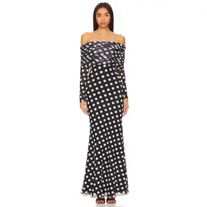 AFRM Thelma Dress in Diagonal Dot