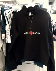 Pure Barre Embroidered Quarter Zip