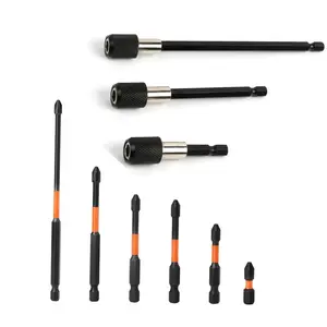 Impact Drill Bit Set, Impact Drill Bit Extension Rod Set, Screwdriver Bit Set, Power Tool Accessories for Impact Drill, Electric Screwdriver