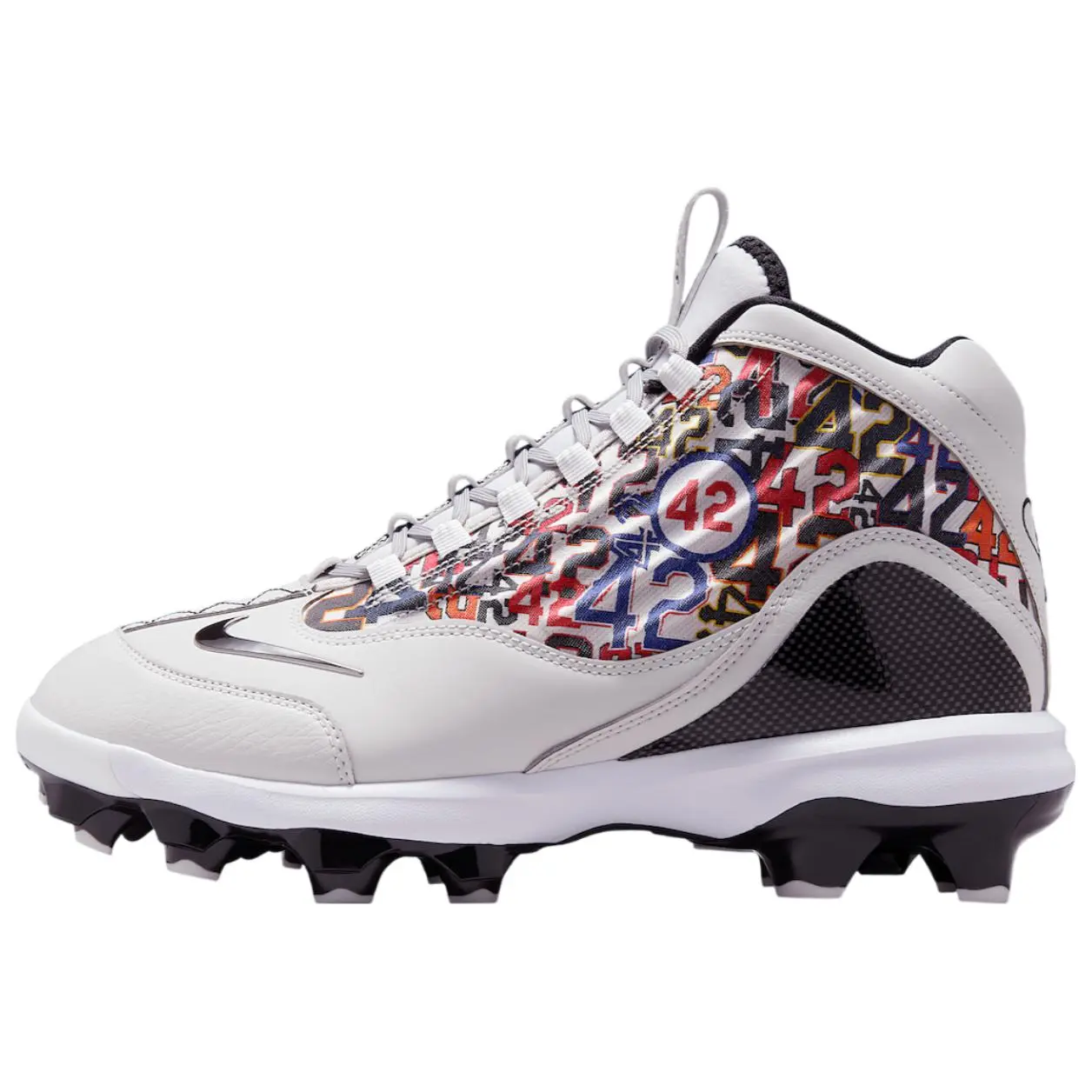 Nike Griffey 2 MCS 'Jackie Robinson Day' Sports Sneakers with MCS Traction, Baseball Cleats, 6-12 Us Women's, Mcs Field Grip