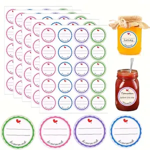 20 Sheets Handmade Blank Label Stickers, Bottle Marking Stickers, Handwritten Jam Bottle Date Seal Stickers, Baking Sealing Stickers