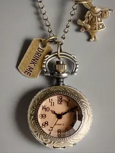 Men's Vintage Poker Card Design Quartz Pocket Watch, Fashion Round Dial Analog Watch for Party, Daily, Trendy All-match & Exquisite Watch for Birthday Gift