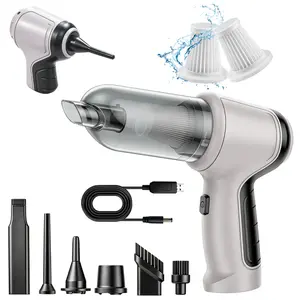 Upgraded Wireless Handheld Vacuum Cleaner with Suction And Blowing Functions,Equipped with multiple complementary accessories And  2 Replaceable Filters , Cyclone Suction, Fast Dust Blowing,USB Charging,for Car Interiors, Home, and Pet Cleaning