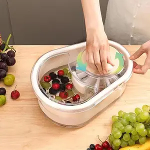 360° Spin Vegetable & Fruit Cleaning Tool – Easy-to-Use Full-Sided Washer for Quick & Efficient Cleaning