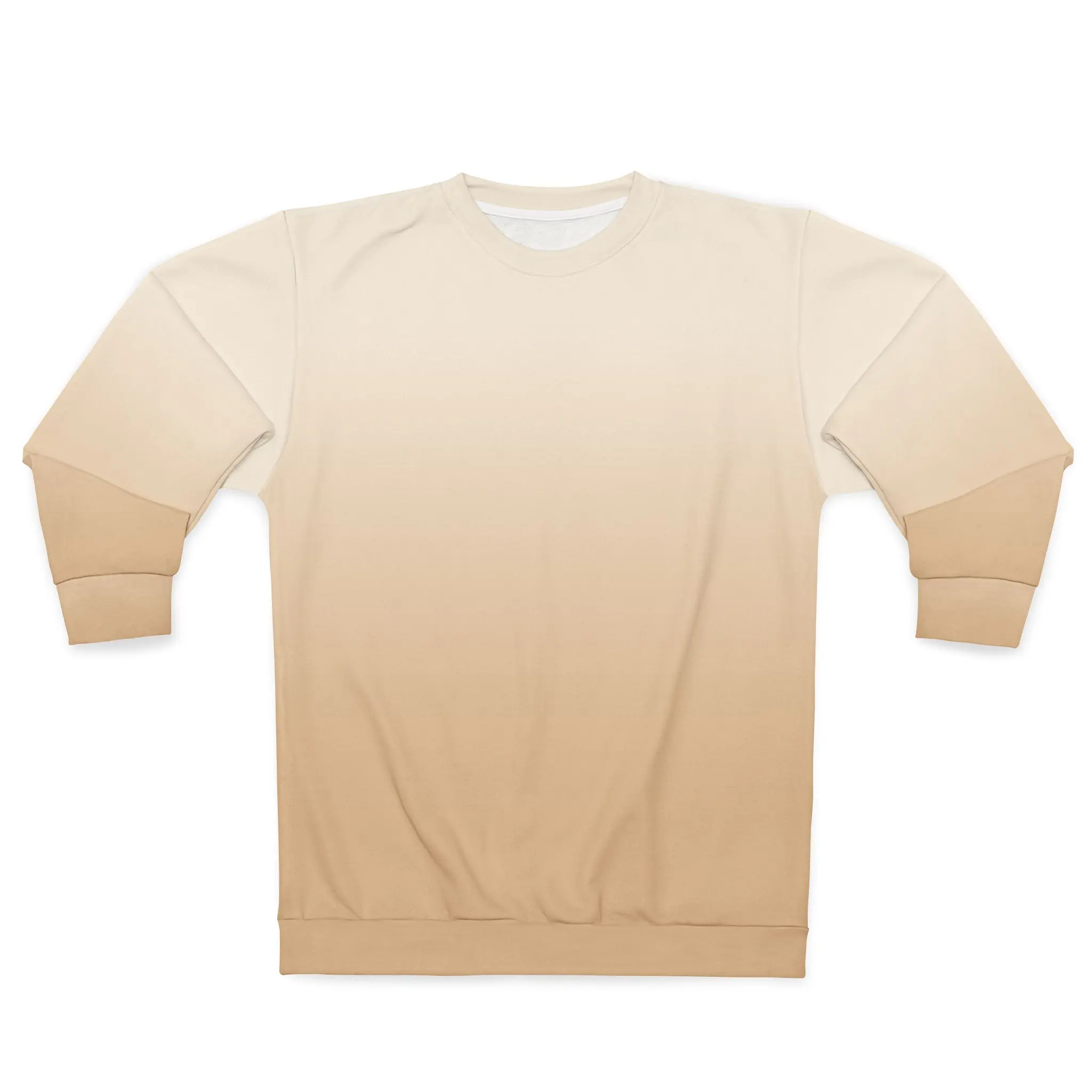 Beige Ombre Sweatshirt – Neutral Gradient Crewneck