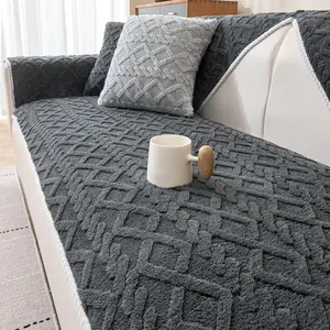 1pc Sofa Pad for All Seasons, Washable Sofa Slipcover, Pet-Friendly, Soft and Smooth, Non-Slip Furniture Protector for Living Room, Bedroom, Office