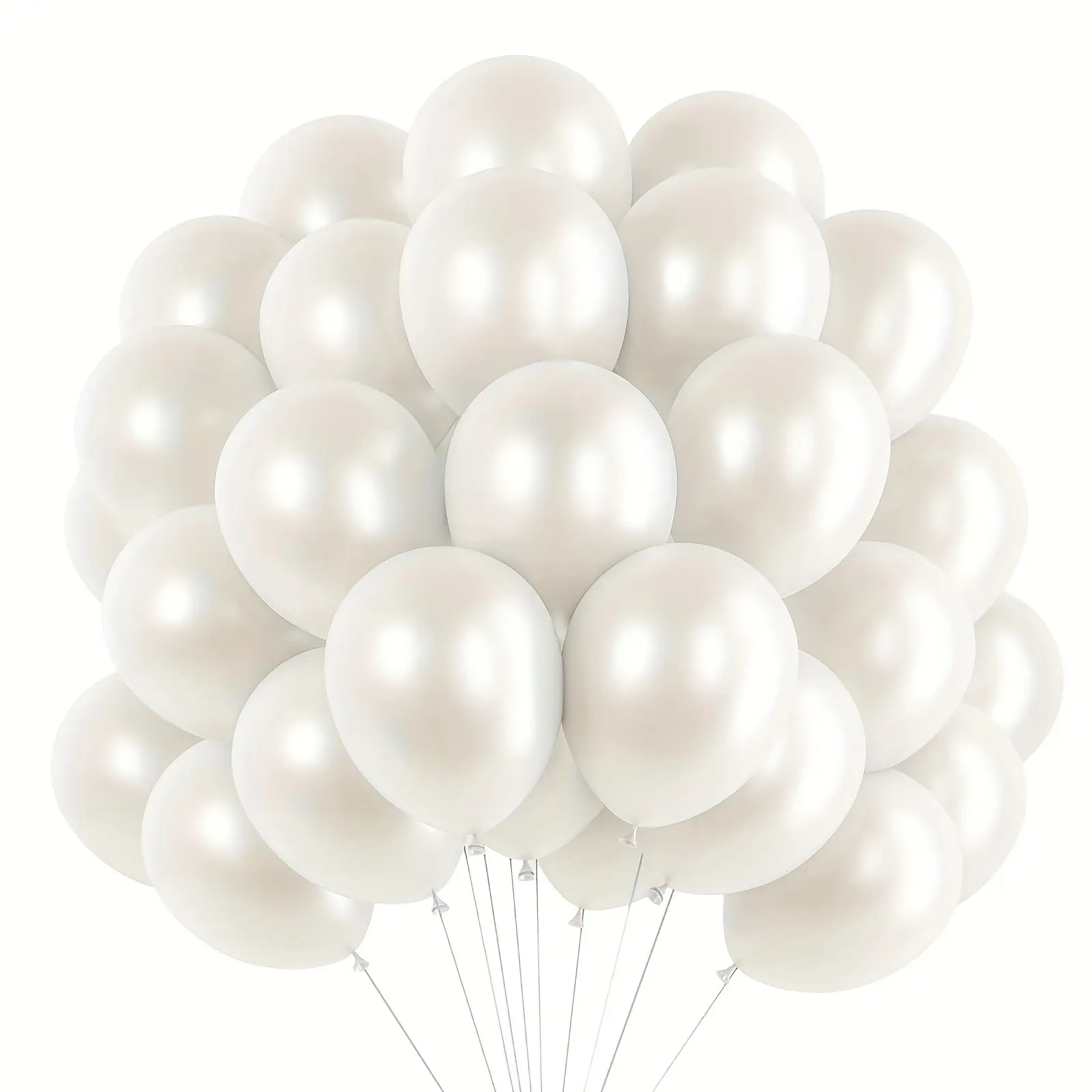 60 Pearl Balloon Set for Birthdays and Celebrations, Party Balloons Decorations, Balloon Party Supplies, Ideal Party and Event Choice, Durable Lightweight Design for Easy Use