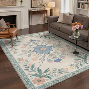 【Deals For You Days】BEIMO Area Rug – Pet Friendly, Soft, Machine Washable, Non-Slip Area Rug, Perfect Carpet for Living Room, Bedroom, Kitchen, Hallway, Modern Stylish Home Decor ,ARP2611-PETAL
