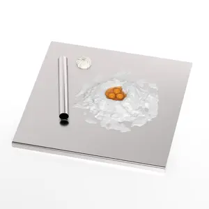 304 Stainless Steel Cutting Board Home Use Rolling Cutting Board Kitchenware, Food Prep Tool Modern Cutting Surface Rust-Resistant Material Easy to Clean Multi-Functional Chopping Mat Kitchen Worktop For Culinary Students and Home Cooking