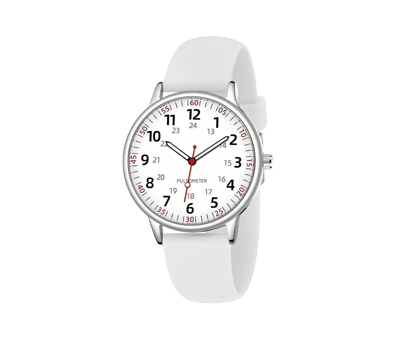Recommended by video bloggers, this nurse's watch features a luminous and waterproof design, 24-hour analog hands, a soft silicone strap, and easy time reading, making it the perfect medical watch gift for nurses and doctors.