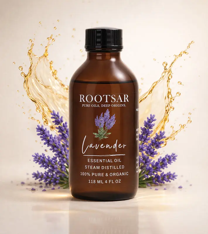 Organic Lavender Essential Oil Liquid - Aromatherapy Sleep Aid, Stress Relief, Calming Health & Wellness Support