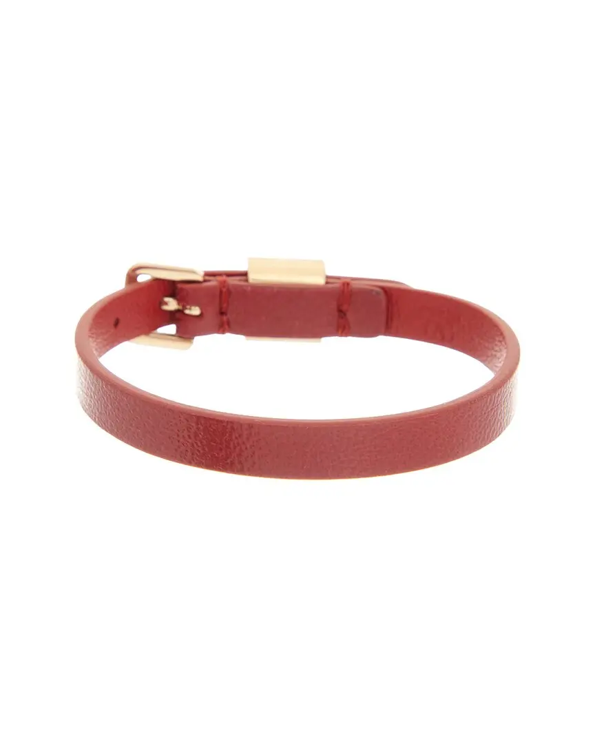 Valentino VLogo Leather Bracelet