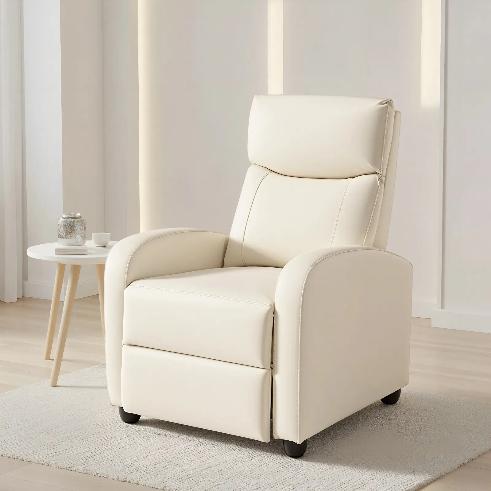 Sweetcrispy Fabric Recliner Chair - Furniture, Padded Seat Ergonomic Support Foldable Reclining Lounger Living Room Furniture, Overstuffed High-Density Sponge Chair with Lumbar Support, Adjustable Push-Back Seating for Bedroom, Living Room Chairs, Chair F Sweetcrispy Fabric Recliner Chair - Furniture, Padded Seat Ergonomic Support Foldable Reclining Lounger Living Room Furniture, Overstuffed High-Density Sponge Chair with Lumbar Support, Adjustable Push-Back Seating for Bedroom, Living Room Chairs, Chair F