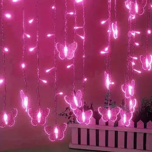 Multi-Color Butterfly LED Light, Indoor Bedroom Decorative Lamp, Romantic Proposal Background, Butterfly String Lights, Atmosphere Lighting