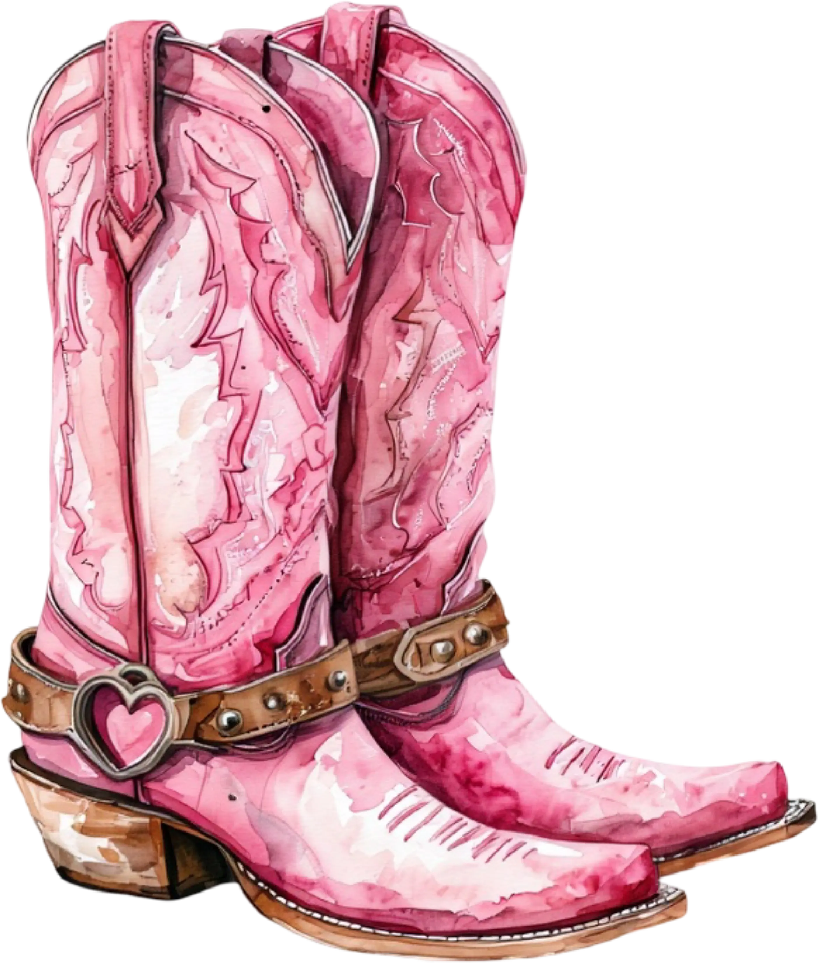 DTF Transfer –AU Watercolor Boots Multi Sizes