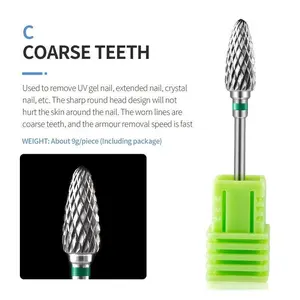 Tungsten Carbide Nail Drill Bits Electric Manicure Drill Accessories Milling Cutters For Nail Gel Polish Remover Nail Tools Efiles Nail Art Tools !