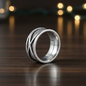 Goku Ring - Gothic Punk Adjustable Men's Ring, Handmade Designer Ring, Anime Couple Gift, Bright Silver Finish Gold Circle Italian Charm Bracelet affordable  price