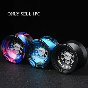 High Precision Metal Yo-Yo, Professional Trick Alloy Yo-Yo, Unisex Hand Model, Colorful Design, Ideal for Competitive Play, Yoyos, Round