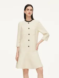 Sequins A-Line Ruffle Hem Women Mini Dress Fit Formal