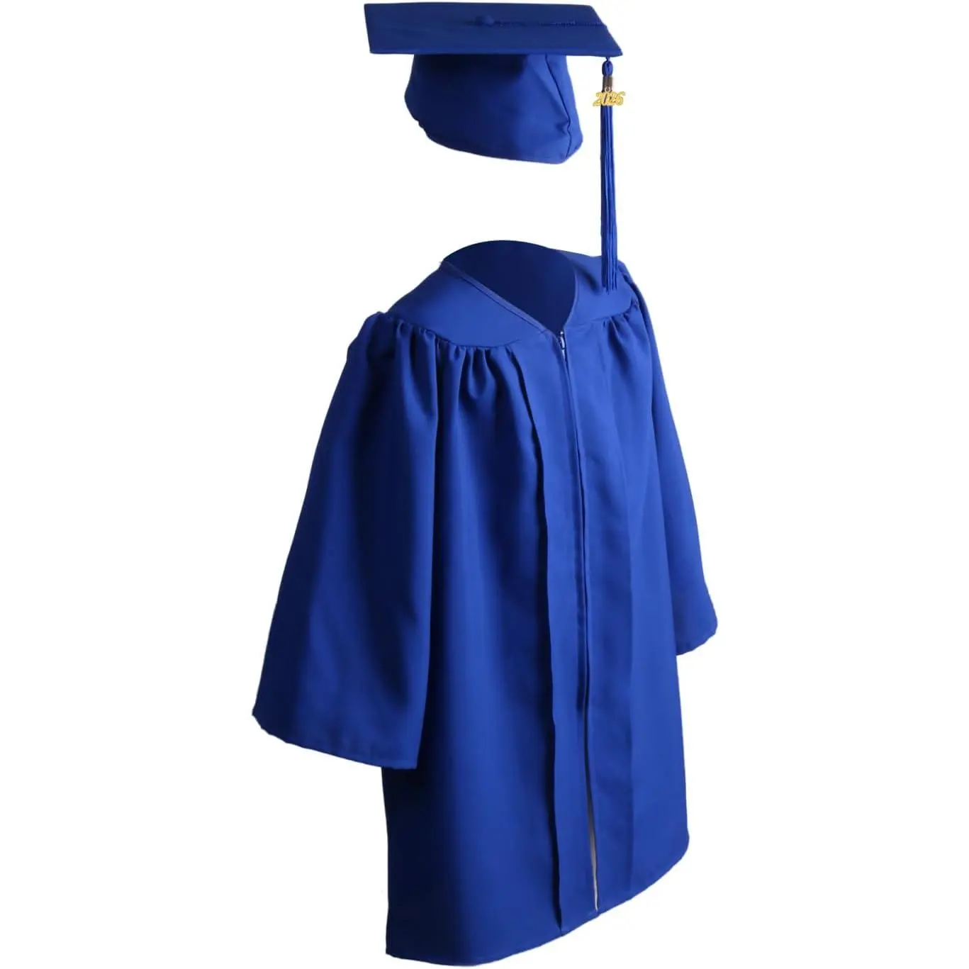GradSeason Unisex Approx 150gsm Matte Preschool Graduation Cap and Gown Set - 1 Tassel, 100% Polyester-Rayon Fabric, Elastic Band, 9x9 Mortarboard Hat, Machine Washable, 2026 Year Charm, 9 By 9 Mortarboard