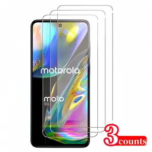 Tempered Glass Screen Protector, 3 Counts HD Anti-scratch Phone Screen Protective Film, Phone Accessories Compatible with Motorola G Series Smartphone