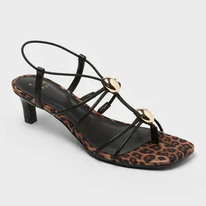 Women’s Yasmin Kitten Heels Leopard Print with Memory Foam Insole – A New Day