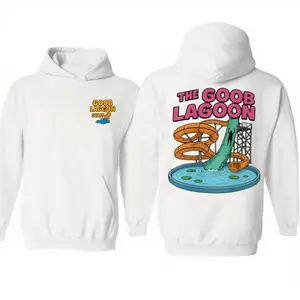 Goobb Lagoonn Staff 2 Sides Hoodie, Funny Waterpark Shirt, Caseoh Streamer, Funny Caseoh Shirt, Unisex Sweater Pullover Tee