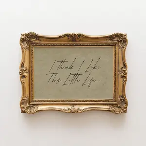 This Little Life Quote Print – Neutral Nordic Minimalist Wall Art, Inspiring Handwritten Typography, Above-Bed Decor for Modern Homes, Room Decor, Unframed