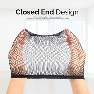 6PCS Black Mesh Wig Cap Net Closed End Hair Mesh Net Liner Weaving Caps for Women Men Kids Wig Caps for Halloween Cosplay Breathable Stretchable tiktokshopspringglowup