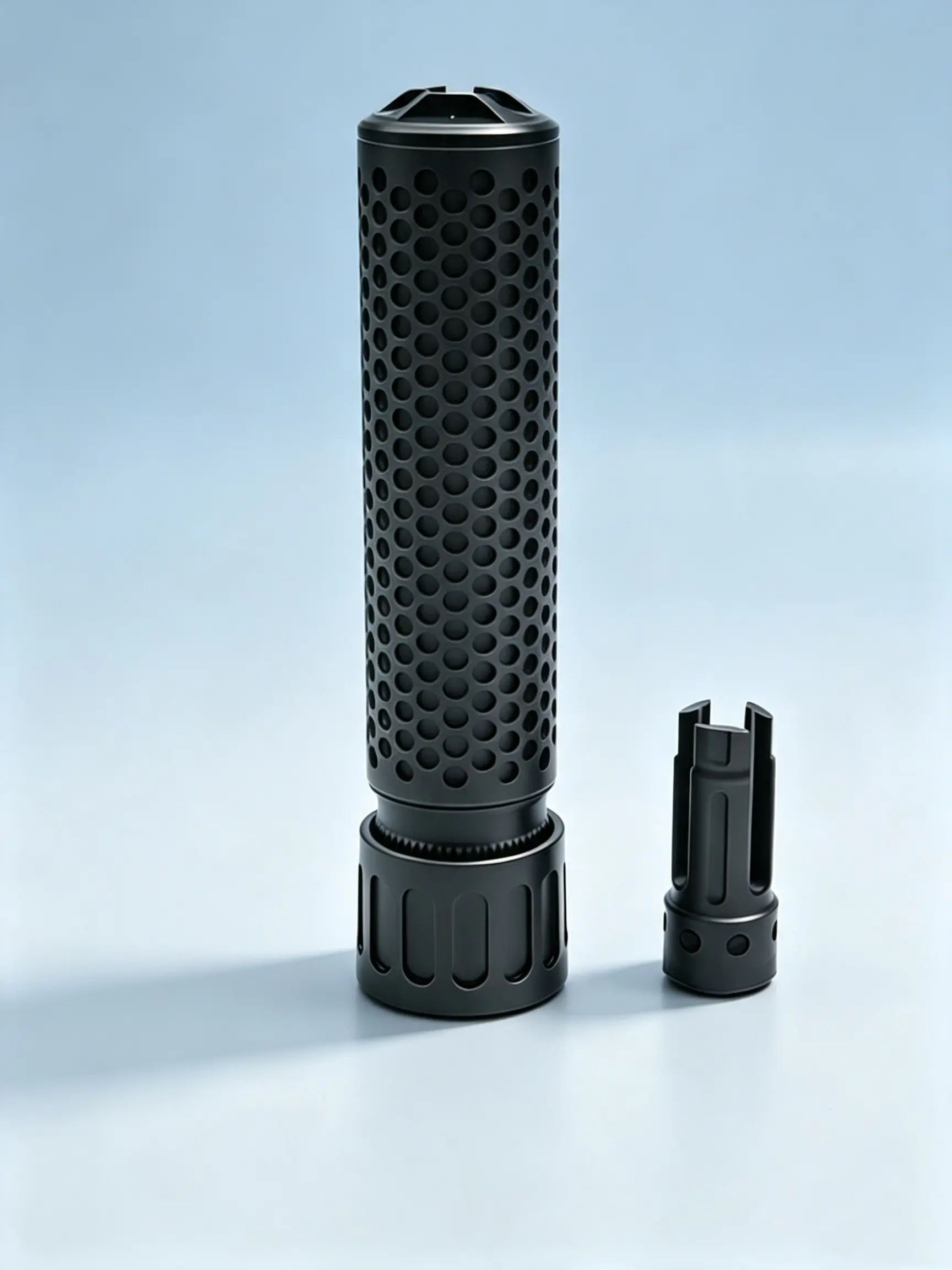 Metal Round‑Perforated Hollow Decor Ornament Tool, 17.5cm Long Cylindrical Mechanical Accessory