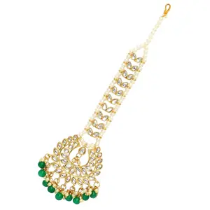 kundan jewelry mang tikka