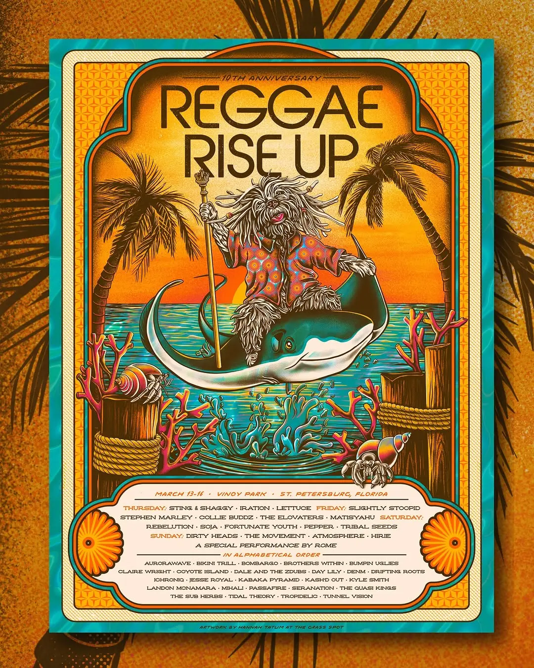 Tropical Vibes: Reggae Rise Up Poster