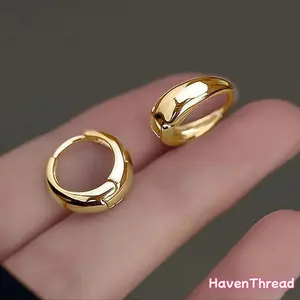Women's Gold Tone Evil Eye Huggie Hoop Earrings Set, Trendy Earring Stack Small Hoop Jewelry, Minimalist Everyday Accessory for Party, Gift