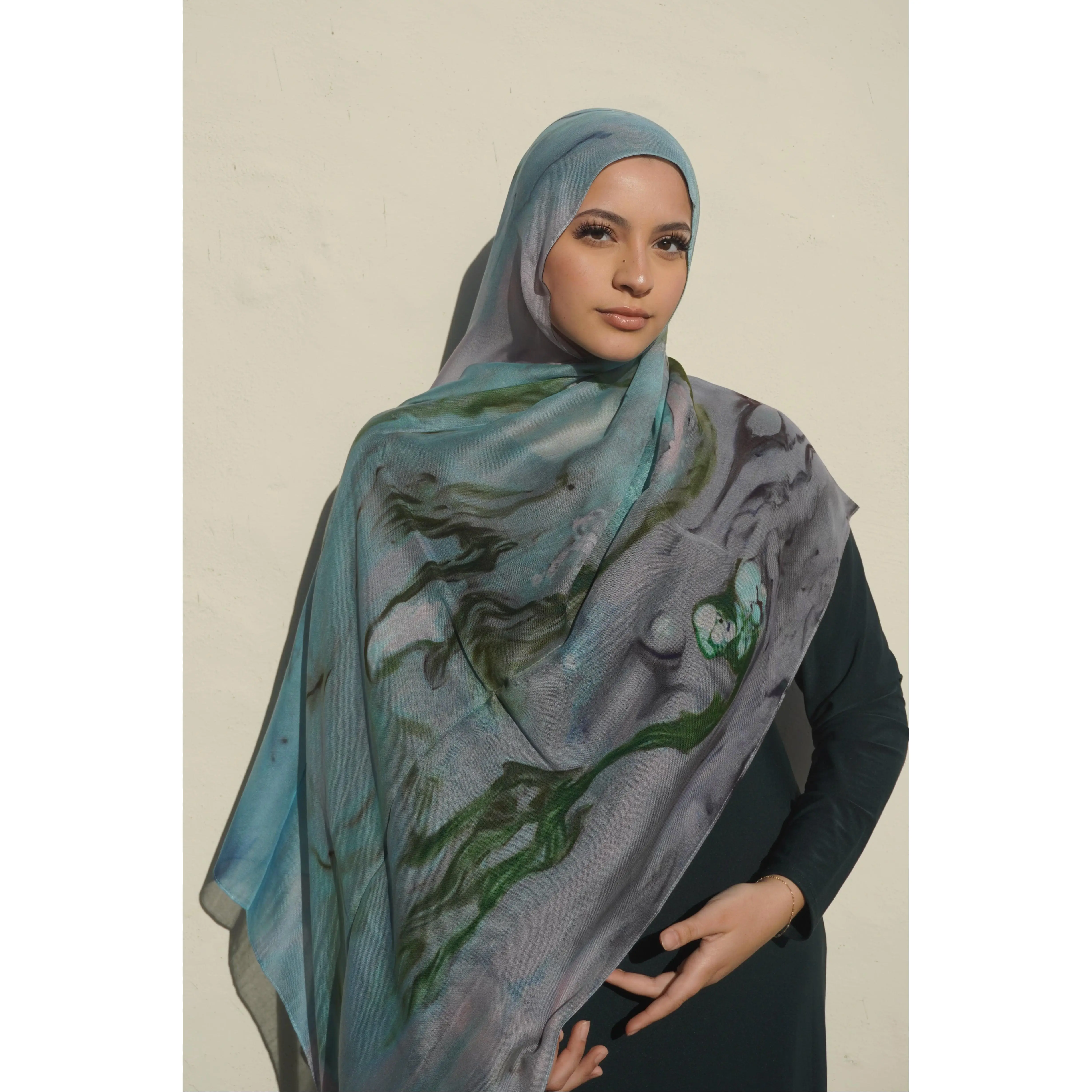 Printed Modal - Opal Veil