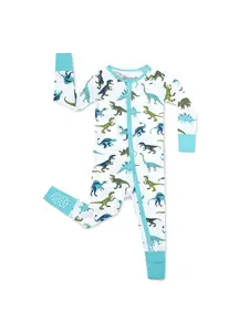 Bamboo Viscose Convertible Footie Pajama, Zipper Pajamas for Baby Boys & Toddler Boys, Sleep & Play Footed Pjs, One piece Jumpsuits