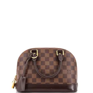 Pre-owned Louis Vuitton Canvas Coated Shoulder Bags Alma Handbag Damier BB by Rebag