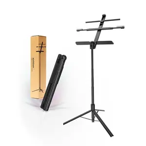 KraftGeek Capsule Lite Music Stand Tap-to-Open Light-Weight Portable Music Stand