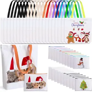 Tote Bag Canvas Bags Sublimation 15.7 x 15 Cute Beach Carry