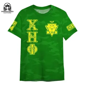 Ireishprint Chi Eta Phi Custom Chapter Shirt, Personalized Camo Style Pea Green Shirt Chi Eta Phi Sorority Shirt