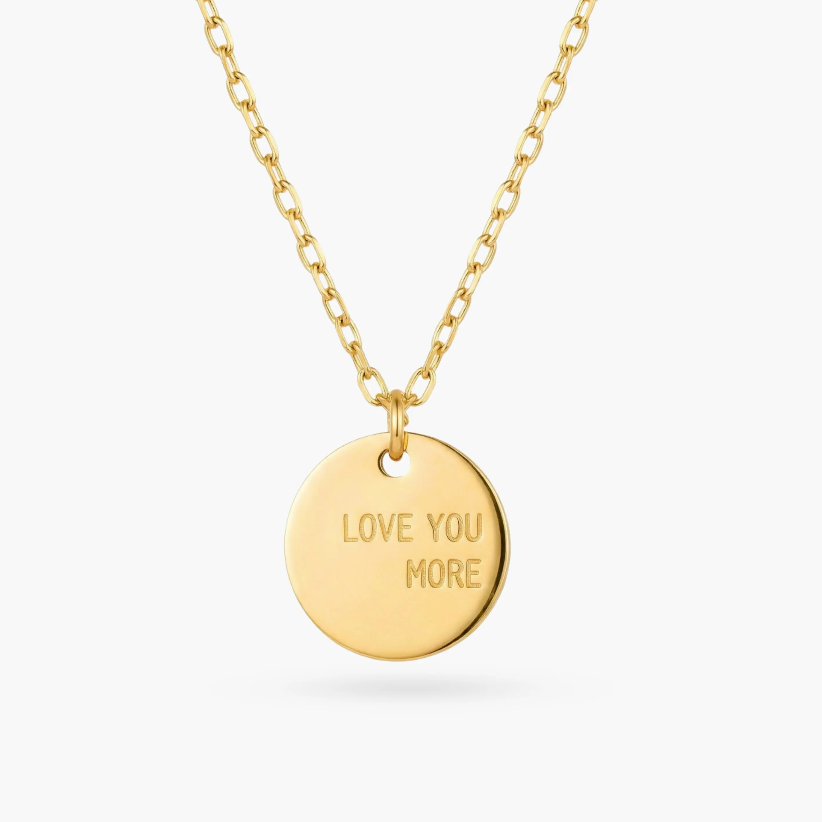 Love You More Coin Necklace