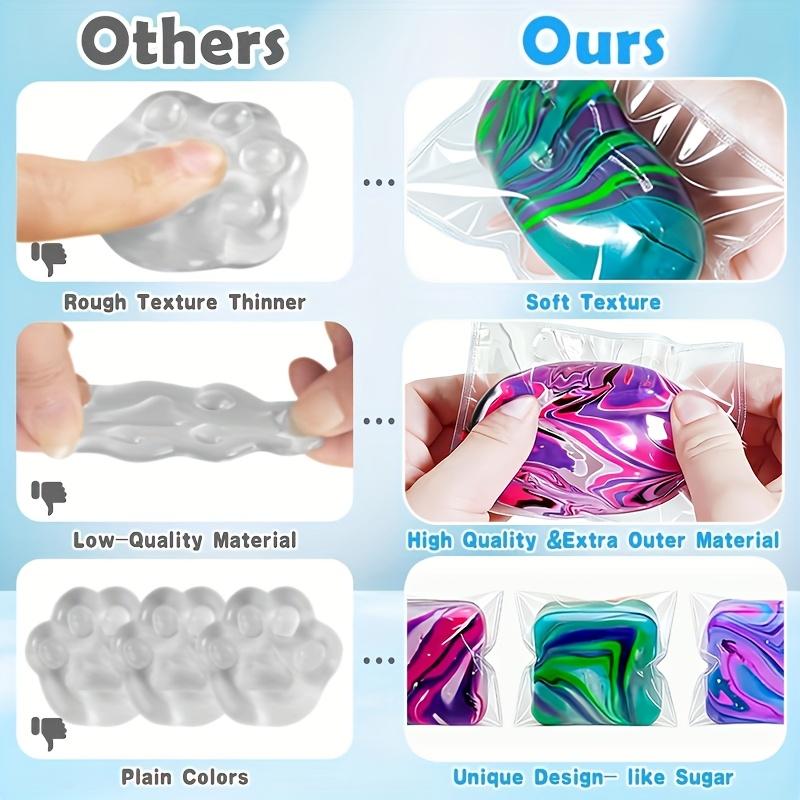 Ringed Squishy Toy, Sensory Toy, Spinning Squeeze Toy - Taba, Squishy Toy for Kids, Soft Touch, Hand Exercise - Durable TPR Material, 3 Sizes Available: Small, Medium, Large - Soothing Fidget Spinner, Soft Texture, Swinging Design - Party Gift