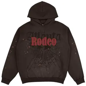 Sp5der x Cactus Jack Days Before Rodeo Atlanta Hoodie - Unisex Pullover Sweatshirt with Authentic Spider Web Design & Stars on Sleeves